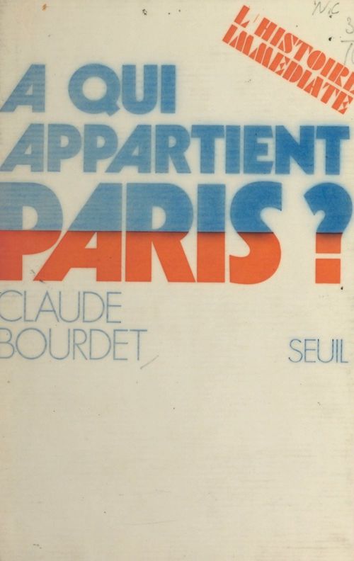 Couverture ebook de À qui appartient Paris ?, de Claude Bourdet