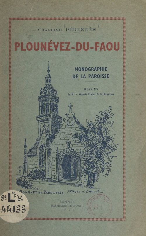 Couverture ebook de Plounévez-du-Faou, de Henri Perennes