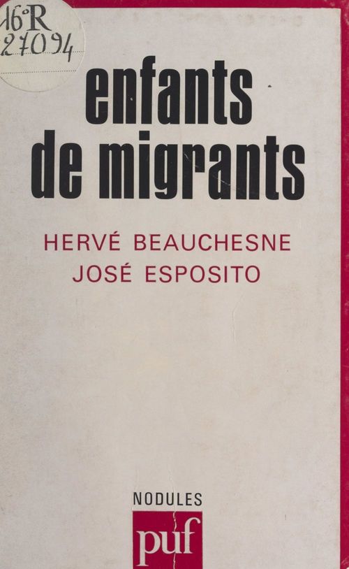 Couverture ebook de Enfants de migrants, de Hervé Beauchesne, Jose Esposito