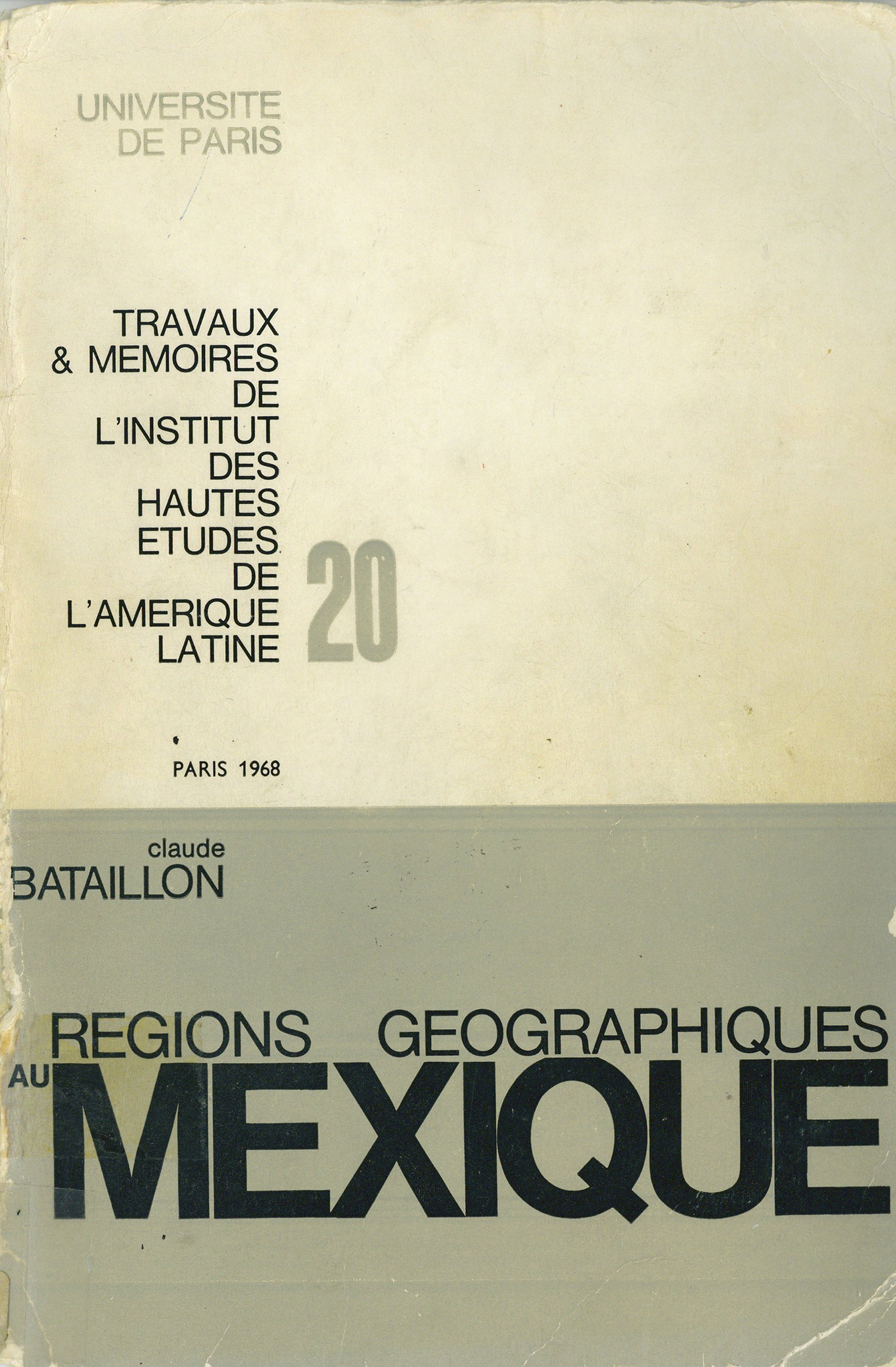 Couverture ebook de Les régions géographiques au Mexique, de Claude Bataillon
