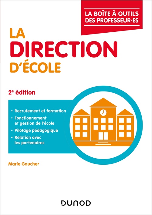 Couverture ebook de La direction d'école - 2e éd., de Marie Gaucher