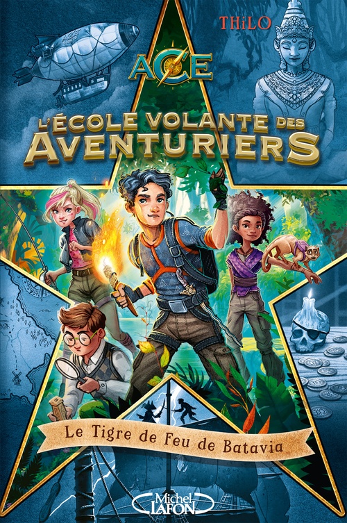 Couverture ebook de L'école volante des aventuriers - Tome 1 Le tigre de feu de Batavia, de Thilo
