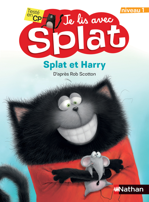 Couverture ebook de Je lis avec Splat - Splat et Harry - niveau 1, de Rob Scotton