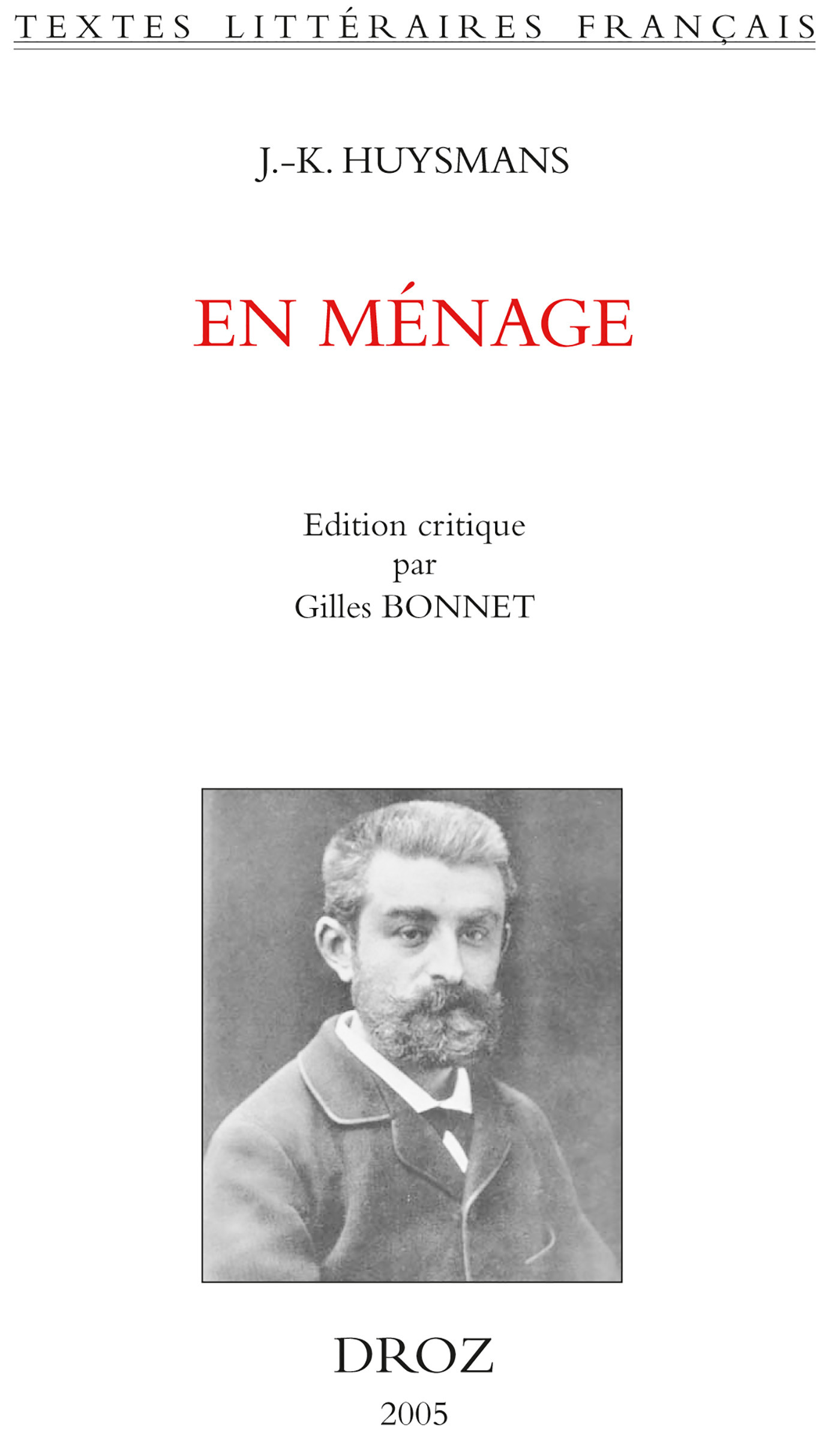 ebook cover of En ménage, by Joris-Karl Huysmans