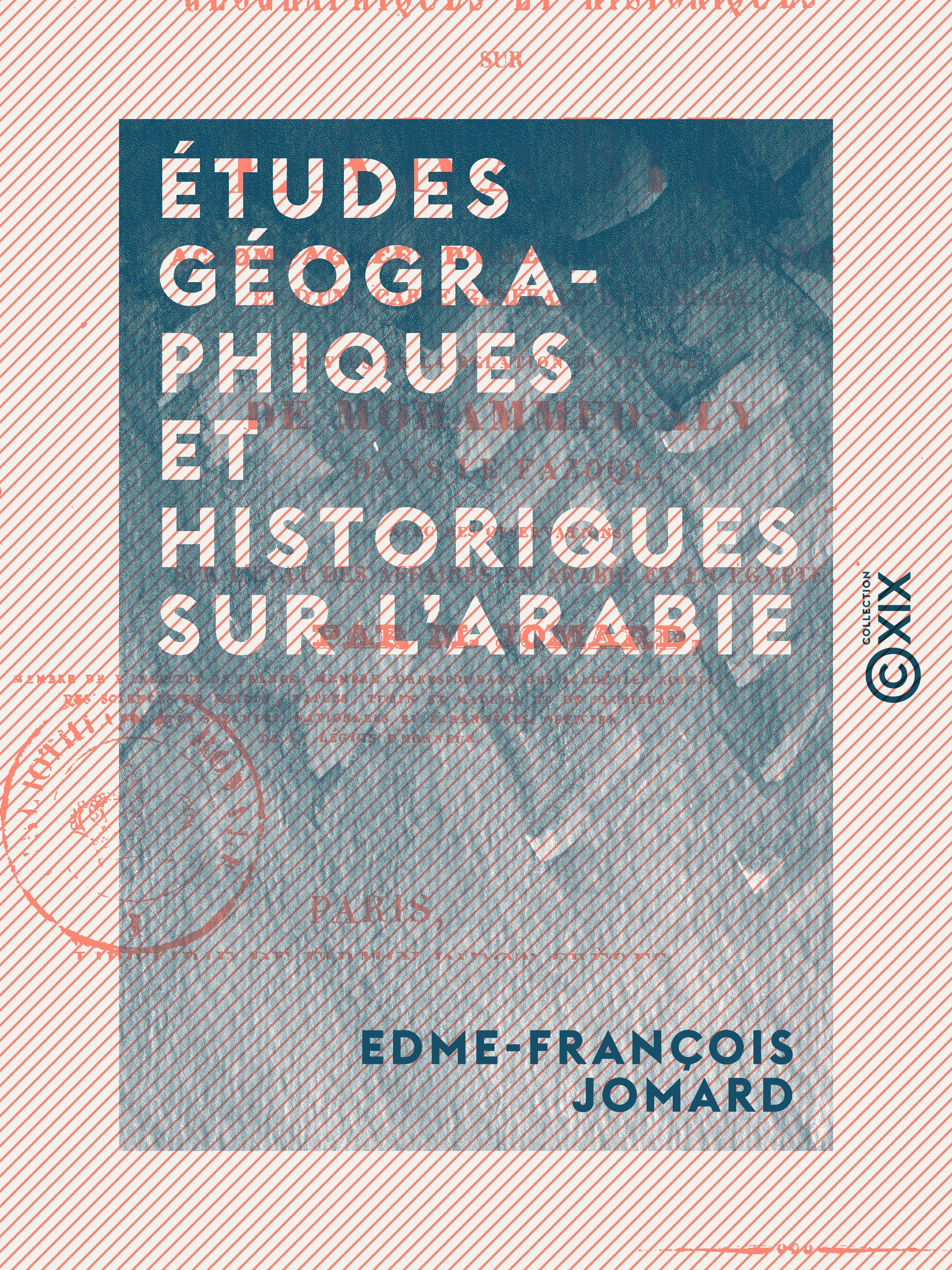 ebook cover of Études géographiques et historiques sur l'Arabie, by Edme-Francois Jomard