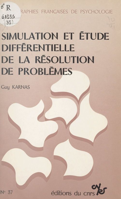 ebook cover of Simulation et étude différentielle de la résolution de problèmes, by Guy Karnas