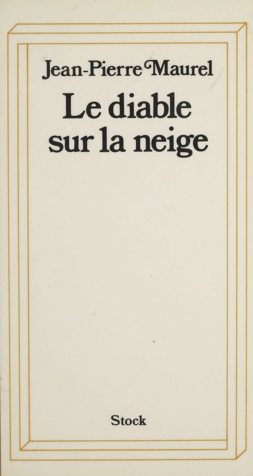 Couverture ebook de Le Diable sur la neige, de Jean-Pierre Maurel