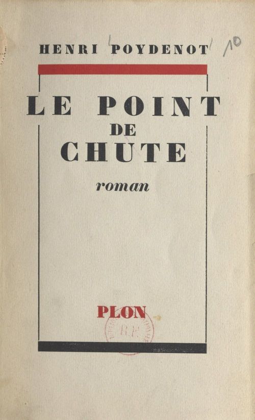 ebook cover of Le point de chute, by Henri Poydenot