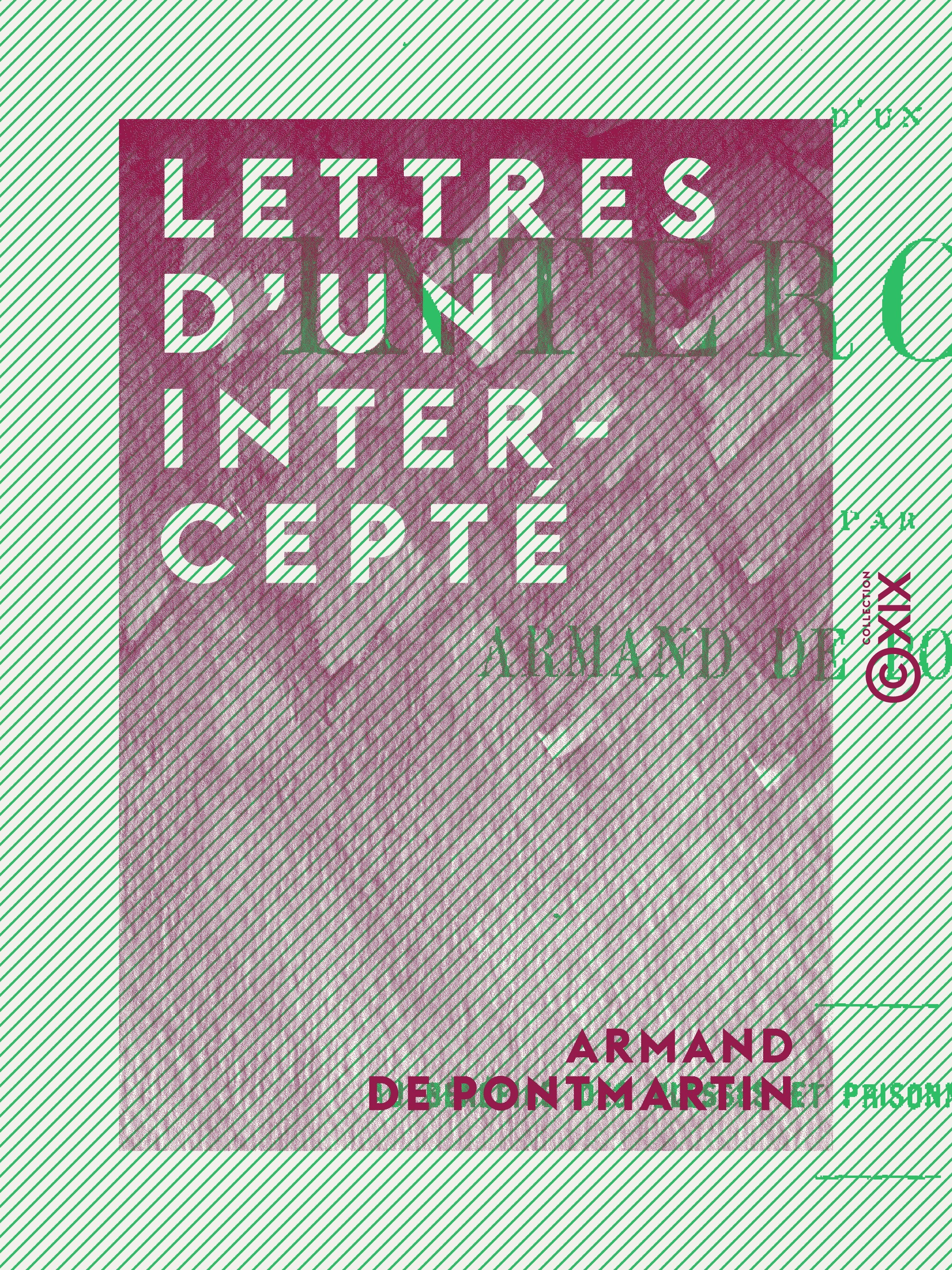 ebook cover of Lettres d'un intercepté, by Armand De Pontmartin