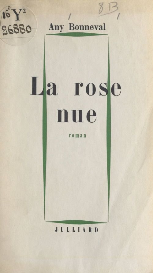 Couverture ebook de La rose nue, de Any Bonneval