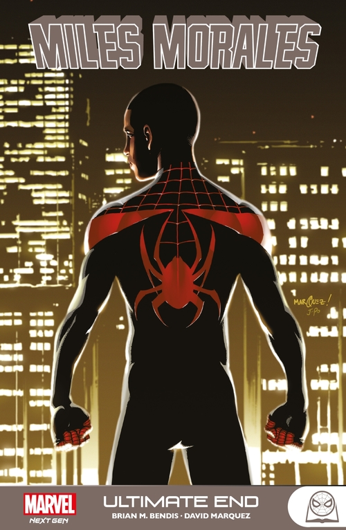 ebook cover of Miles Morales : Ultimate End, by Brian Michael Bendis