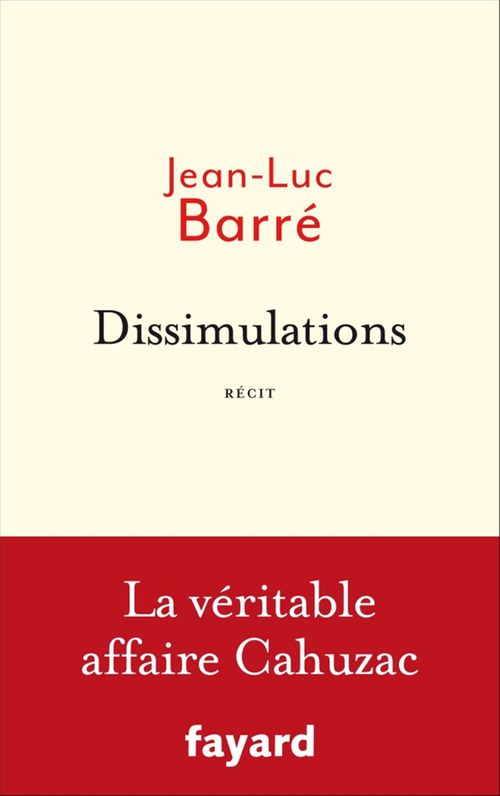 ebook cover of Dissimulations, by Jean-Luc Barré