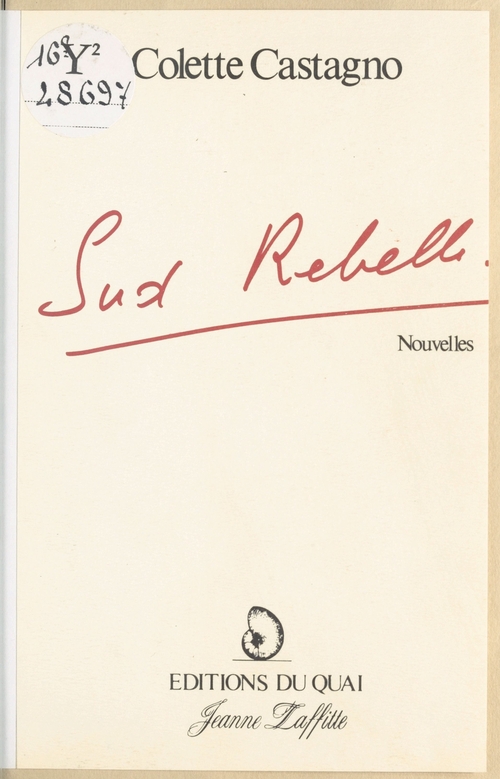 ebook cover of Sud rebelle, by Castagno