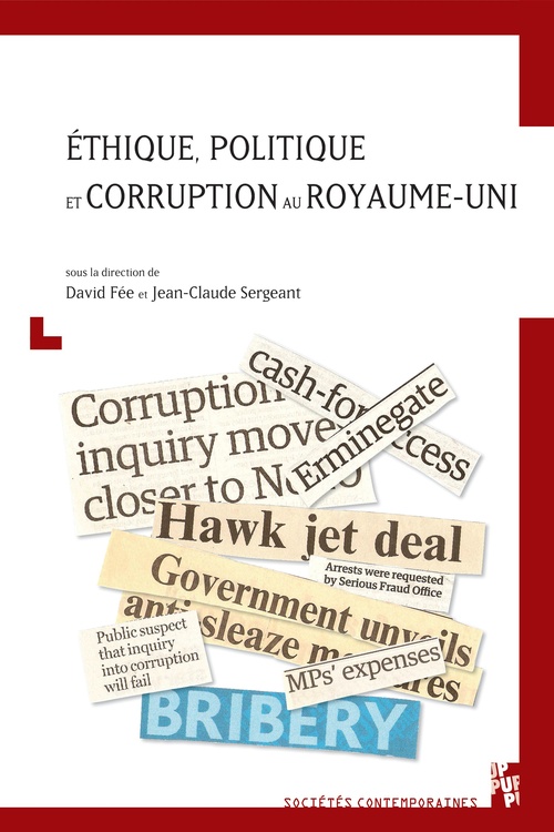 ebook cover of Éthique, politique et corruption au Royaume-Uni, by David Fée, Jean-claude Sergeant