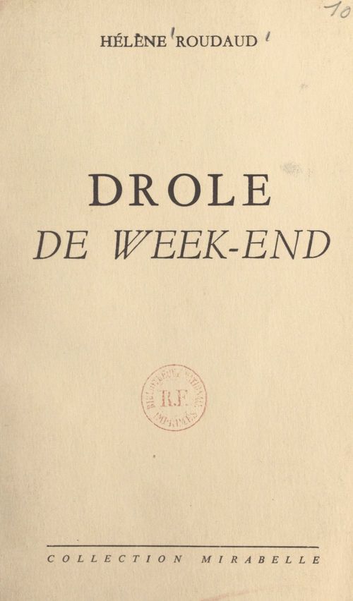 ebook cover of Drôle de week-end, by Helene Roudaud