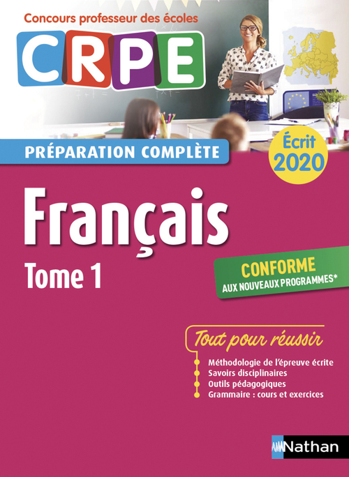 Couverture ebook de Français - Epreuve écrite 2020 - Tome 1 (CRPE) - (EFL3) - 2019, de Collectif