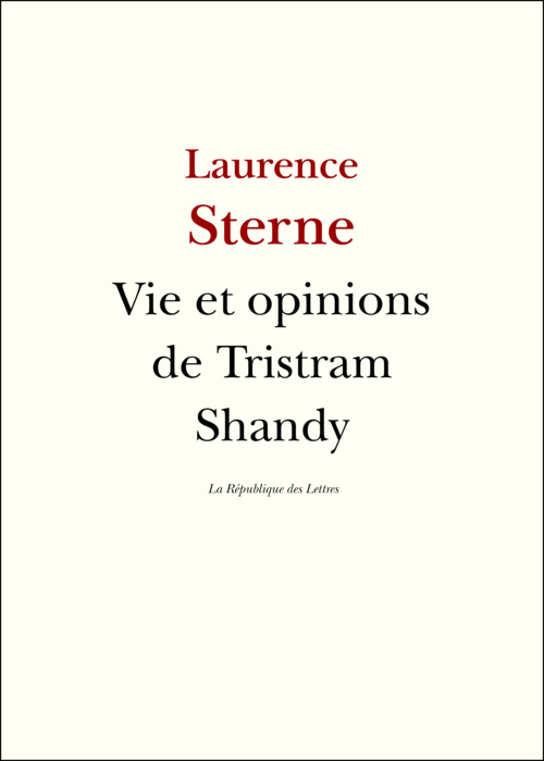 Couverture ebook de Vie et opinions de Tristram Shandy, de Laurence Sterne