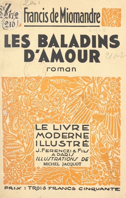 Couverture ebook de Les baladins d'amour, de Francis De Miomandre
