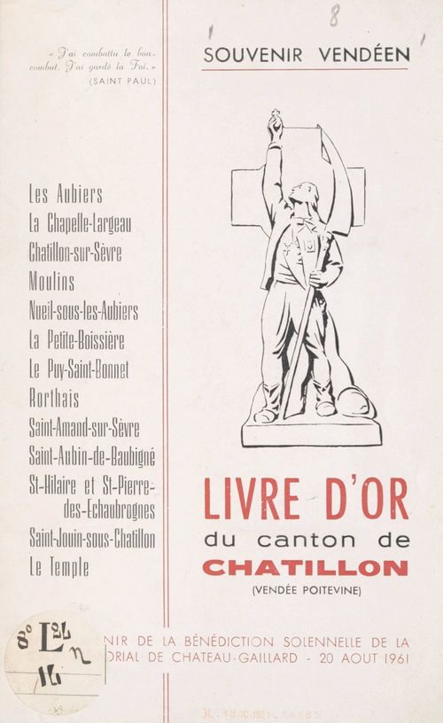 ebook cover of Livre d'or du canton de Châtillon (Vendée poitevine), by Souvenir Vendeen
