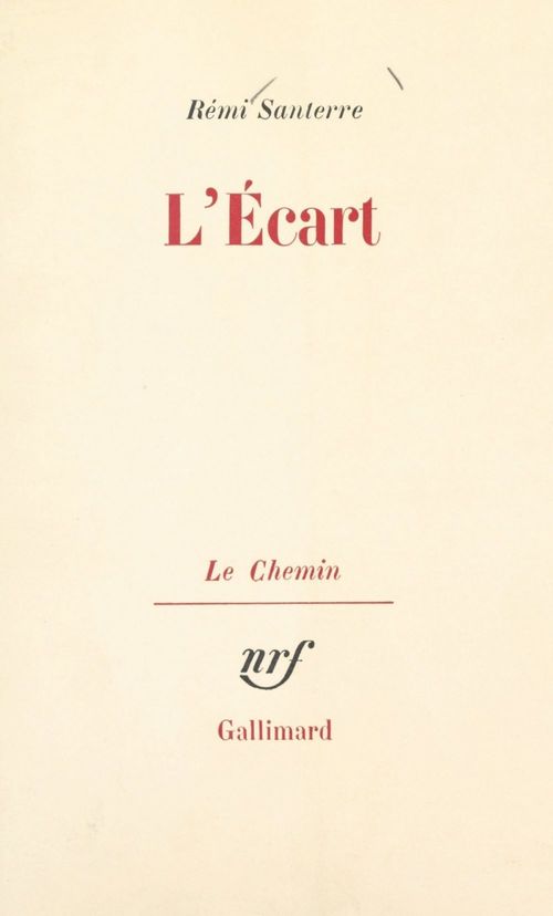 Couverture ebook de L'écart, de Rémi Santerre