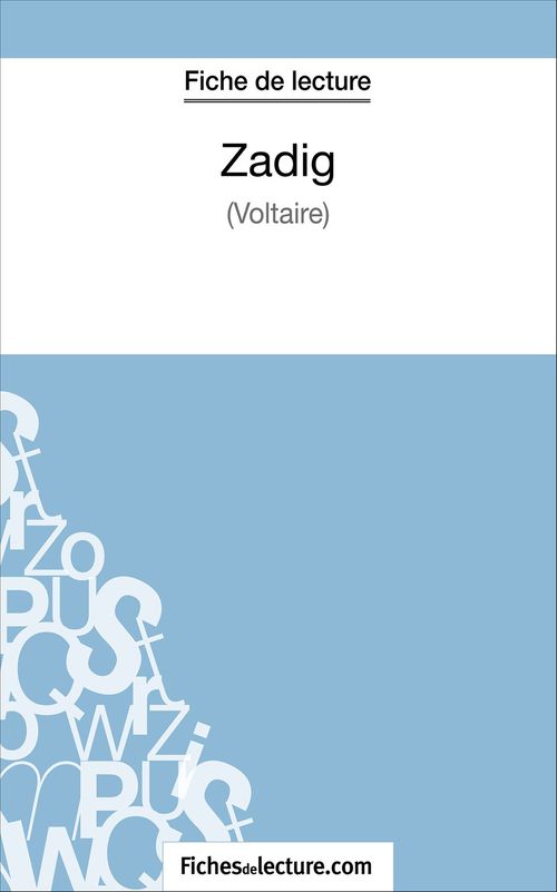 ebook cover of Zadig de Voltaire (Fiche de lecture), by Vanessa Grosjean