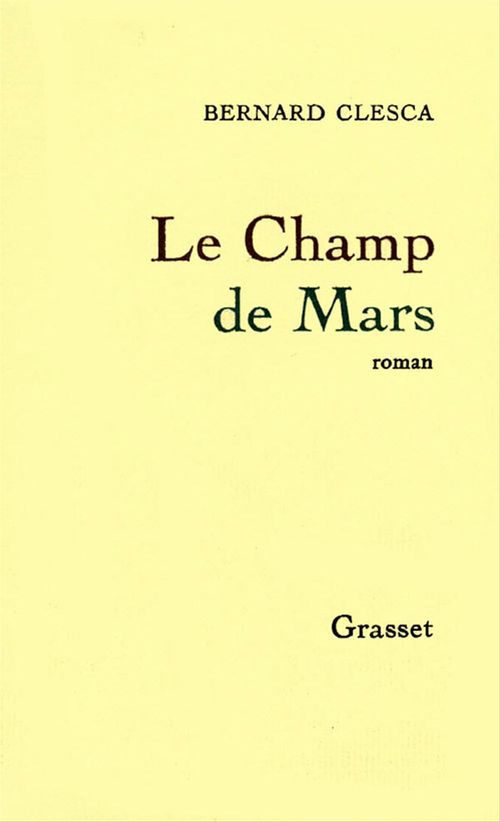 ebook cover of Le Champ de Mars, by Bernard Clesca