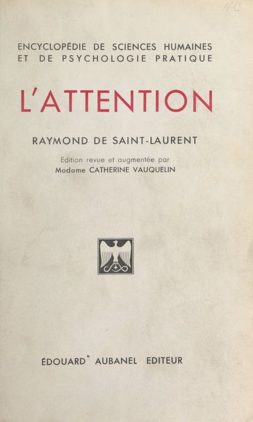 Couverture ebook de L'attention, de Raymond De Saint-Laurent