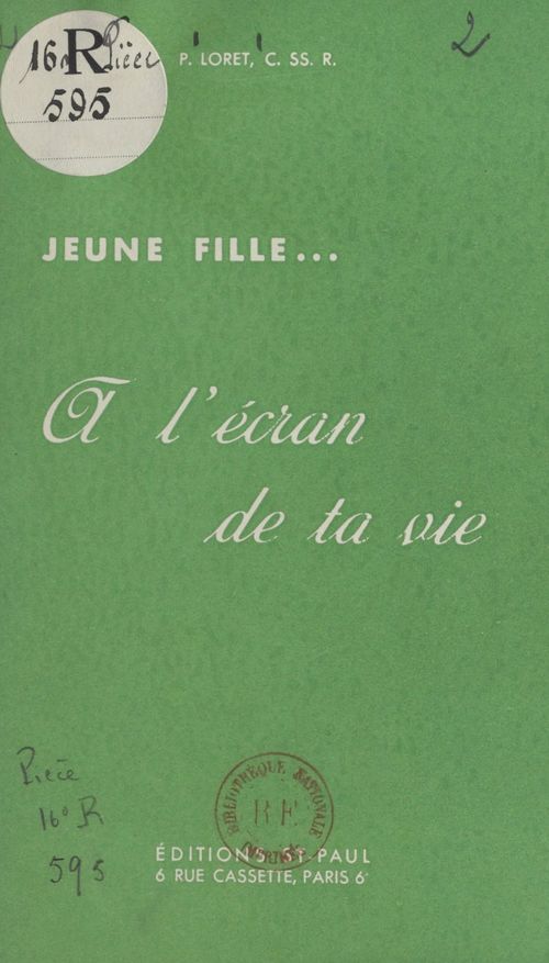 Couverture ebook de Jacqueline : maman, religieuse, vieille fille ou apôtre, de P. Loret