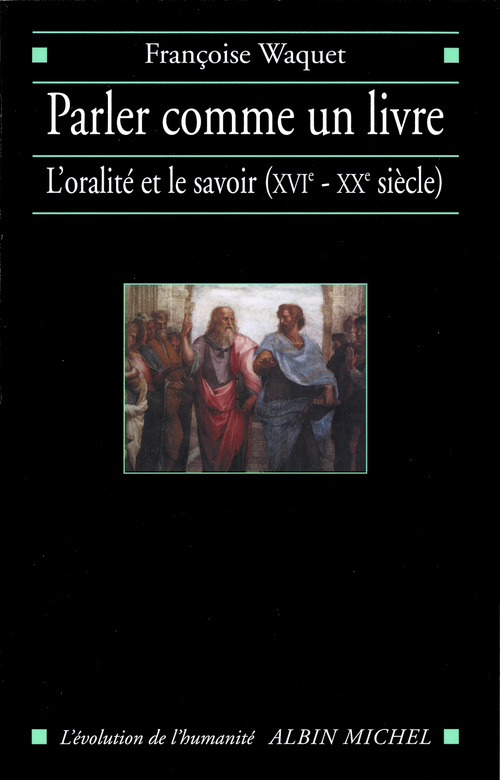 Couverture ebook de Parler comme un livre, de Françoise Waquet