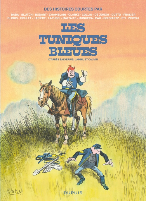 Couverture ebook de Les Tuniques Bleues - Des histoires courtes des Tuniques Bleues par..., de Collectif, Raoul Cauvin, Willy Lambil, Louis Salvérius