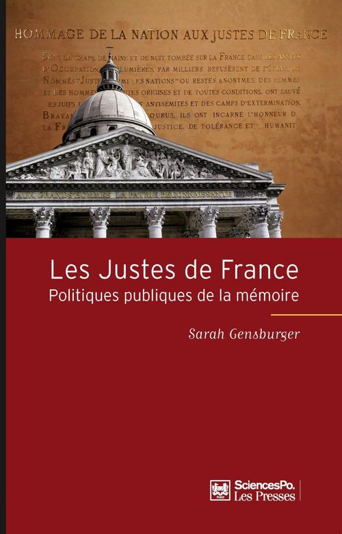 Couverture ebook de Les Justes de France, de Sarah Gensburger