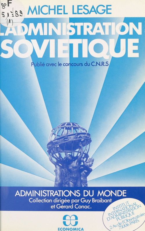 Couverture ebook de L'administration soviétique, de Lesage M.