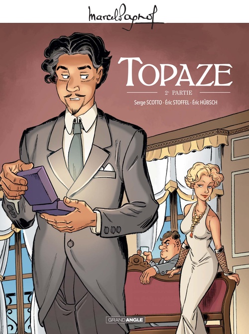 Couverture ebook de Marcel Pagnol en BD : Topaze - Partie 2, de Éric Stoffel, Serge Scotto