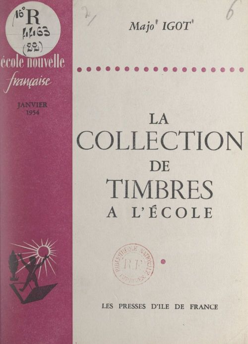 Couverture ebook de La collection de timbres à l'école, de Majo Igot