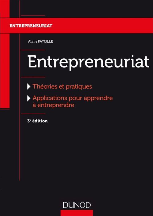 Couverture ebook de Entrepreneuriat - 3e éd., de Alain Fayolle