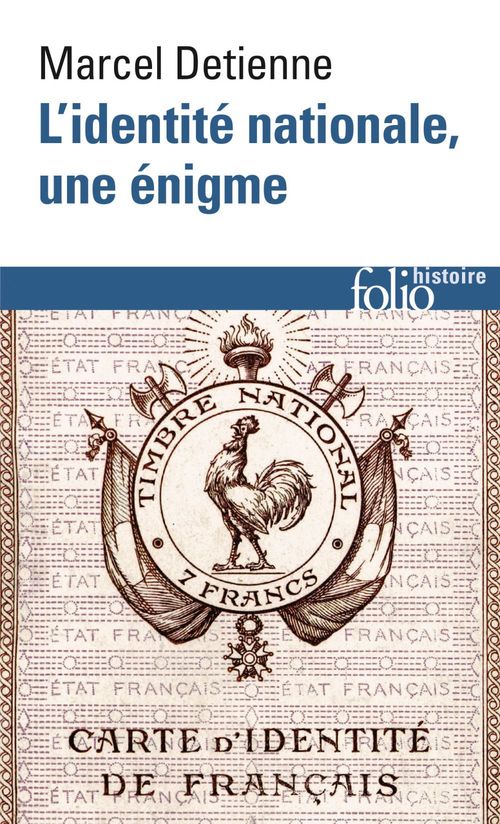 ebook cover of L'identité nationale, une énigme, by Marcel Detienne