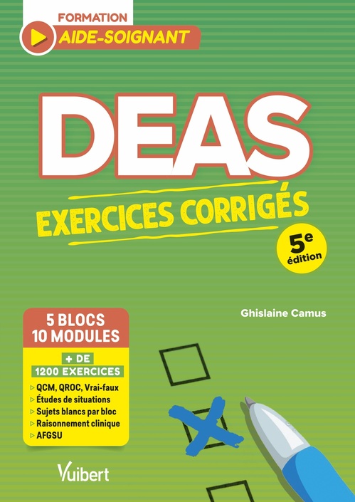 ebook cover of DEAS - Exercices corrigés pour les aides-soignants, by Ghislaine Camus