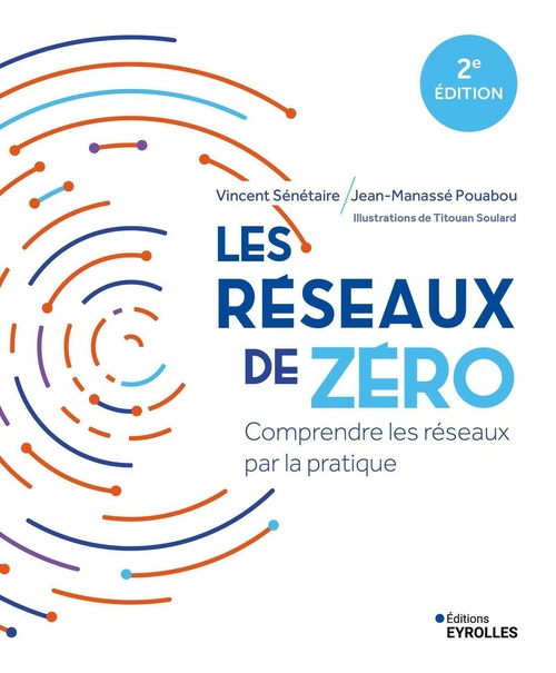 Couverture ebook de Les réseaux de zéro, de Vincent Sénétaire, Jean-Manassé Pouabou, Titouan Soulard