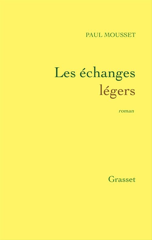 Couverture ebook de Les échanges légers, de Mousset-P