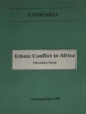 Couverture ebook de Ethnic conflict in Africa, de Okwudiba Nnoli