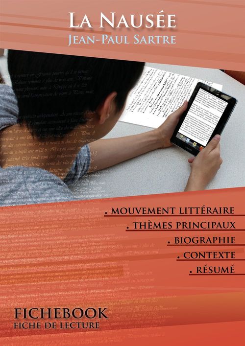 Couverture ebook de Fiche de lecture La Nausée - Résumé détaillé et analyse littéraire de référence, de Jean-Paul Sartre
