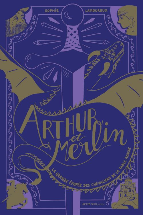 Couverture ebook de Arthur et Merlin, de Sophie Lamoureux, Olivier Charpentier