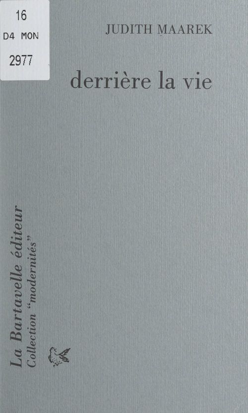Couverture ebook de Derrière la vie, de Judith Maarek