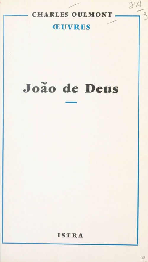 Couverture ebook de João de Deus, de Charles Oulmont
