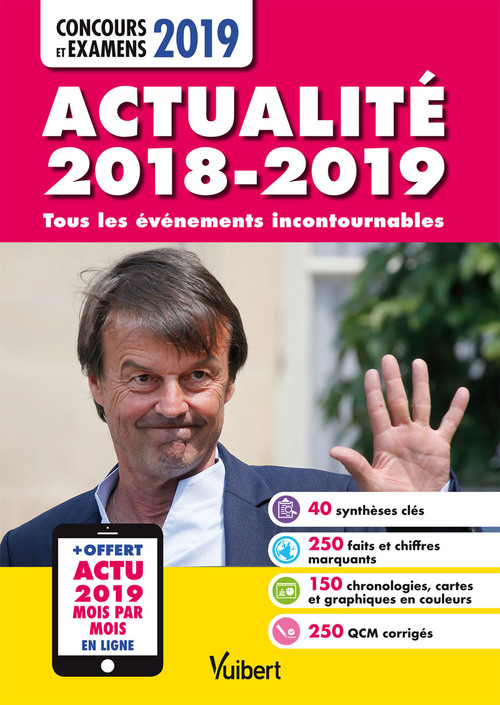 ebook cover of Actualité 2018-2019 - Concours et examens 2019 - Actu 2019 offerte en ligne, by Collectif