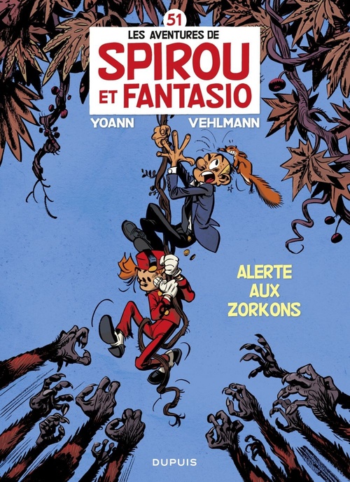 Couverture ebook de Spirou et Fantasio - Tome 51 - Alerte aux Zorkons, de Fabien Vehlmann, Yoann