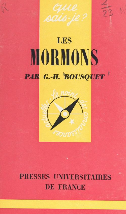 ebook cover of Les Mormons, by Georges-Henri Bousquet