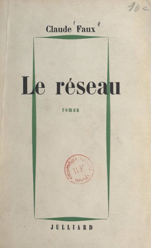 ebook cover of Le réseau, by Claude Faux