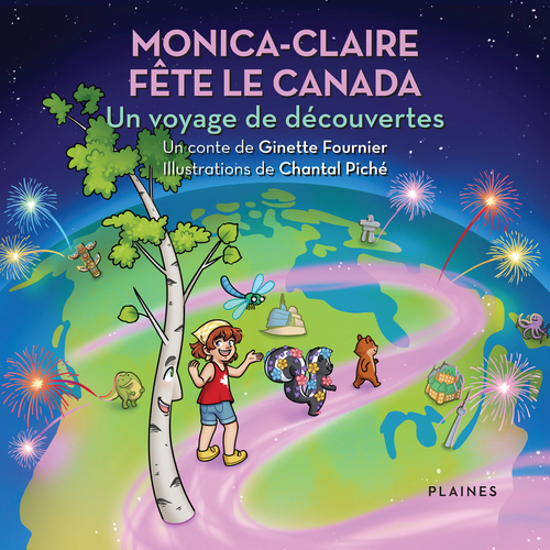 Couverture ebook de Monica-Claire fête le Canada, de Ginette Fournier