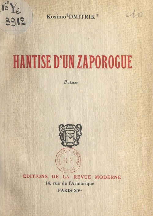 Couverture ebook de Hantise d'un Zaporogue, de Kosimo Dmitrik